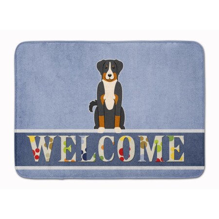 Carolines Treasures Appenzeller Sennenhund Welcome Machine Washable Memory Foam Mat BB5624RUG